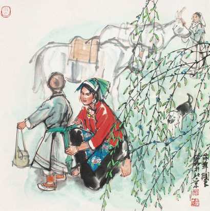 史国良 人物 立轴